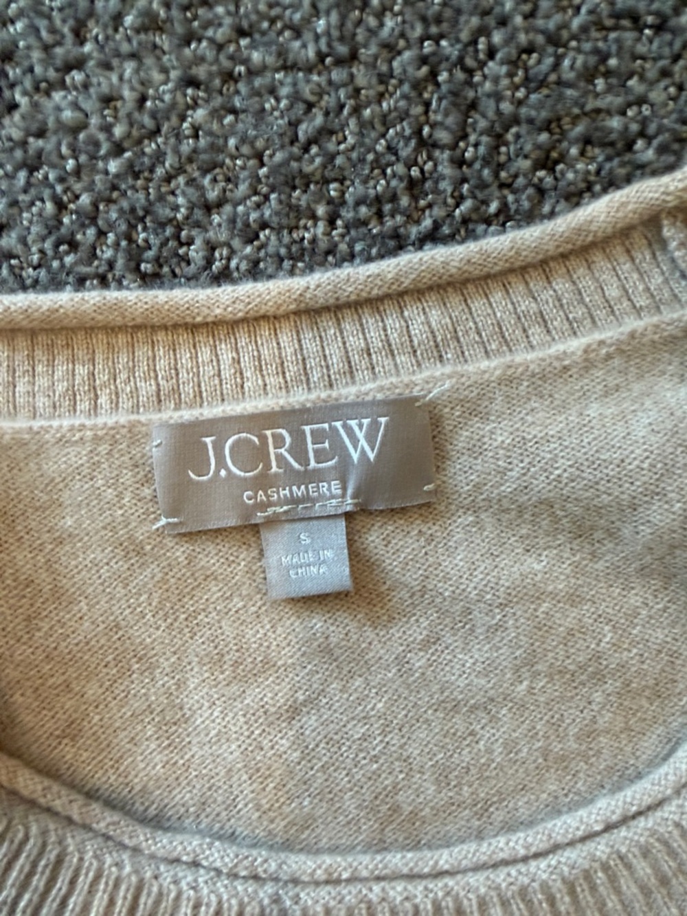 J. Crew Short Sleeve Knit Tee in Light Beige - Picture 2 of 3